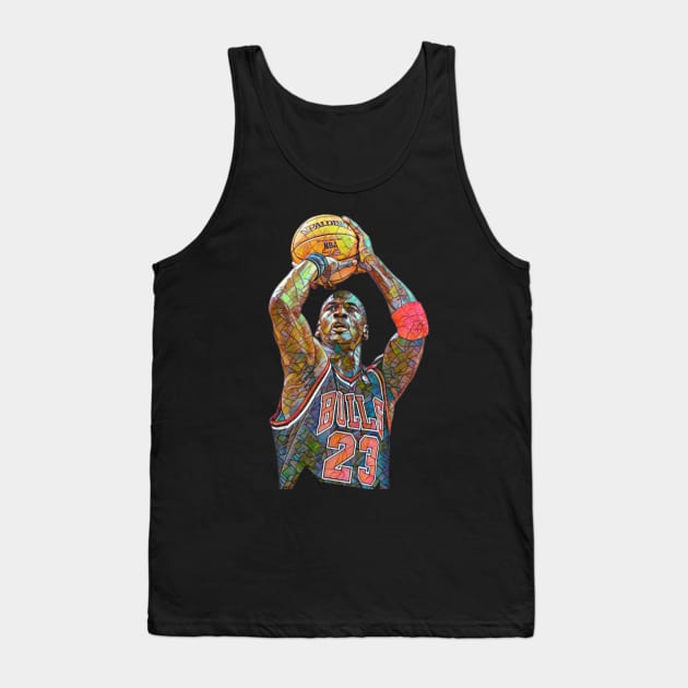 Michael Jordan Mosaic Tank Top by neogu